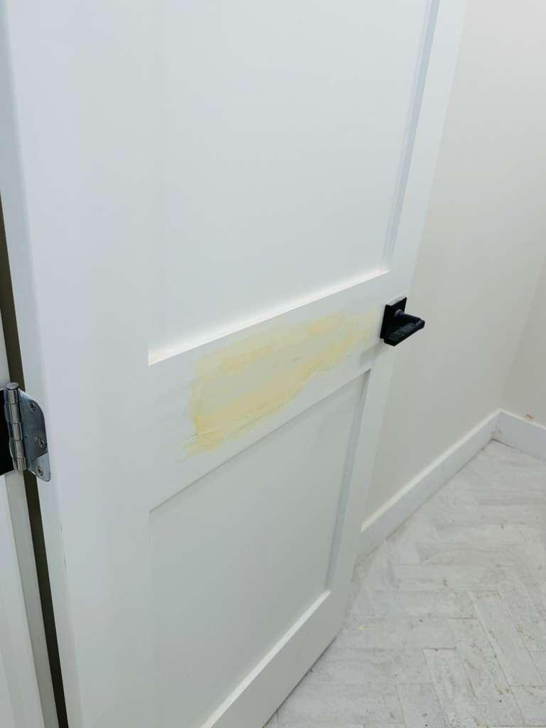 Door before repair